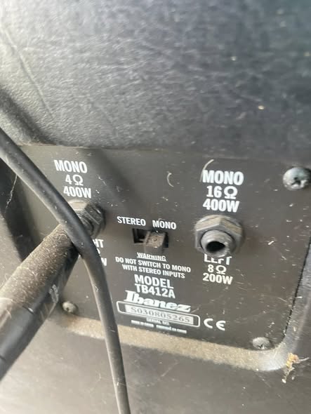 Ibanez amp stack rear panel, $500